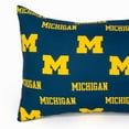 thumbnail image 5 of Michigan Wolverines Pillowcase Pair, Standard, 20" x 30" (2 Standard Pillowcases), 5 of 8