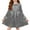 #0028-Gray, variant on Girls Metallic Dress Kids Long Sleeve Sparkly Pleated Party Dresses
