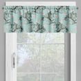 thumbnail image 2 of Ambesonne Victorian Window Valance, Vintage Floral Stalks, 54" X 18", Seafoam Brown White, 2 of 5