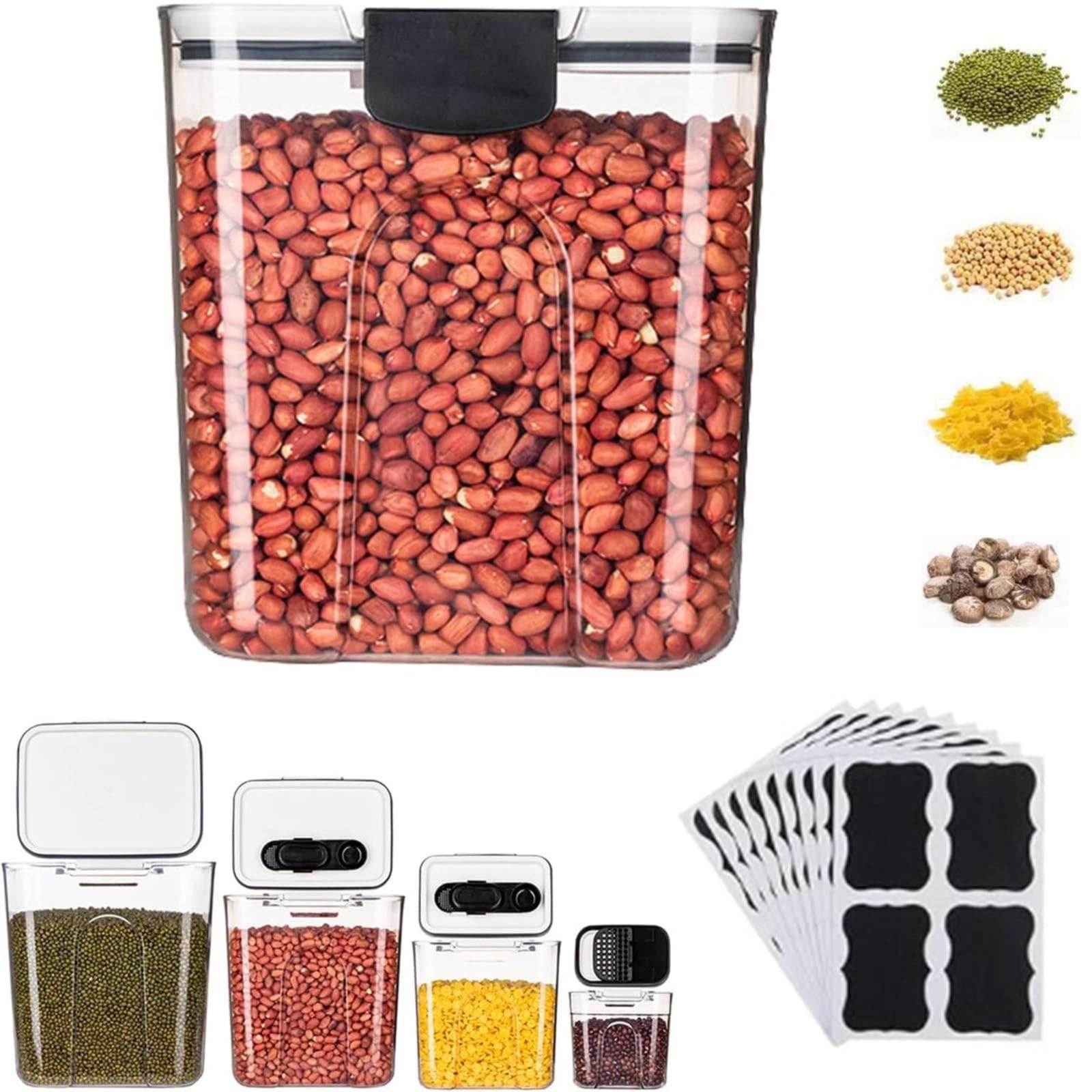 Dinmmgg Preservation Storag Orliya Baking Storage Set Orliya Baking Containers Storage Set With Labels Flour Sugar Storage Containers Set Airtight Food Storage Canisters Sets For Kitchen Pantry O