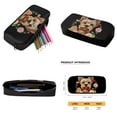 thumbnail image 3 of Xixirimido Yorkshire Terrier and Flower Pattern Kids Backpack Set for Boys Girls School Bookbag Lunch Bag Pencil Bag 3 in 1 Set Teens Student School Daypack, 3 of 4