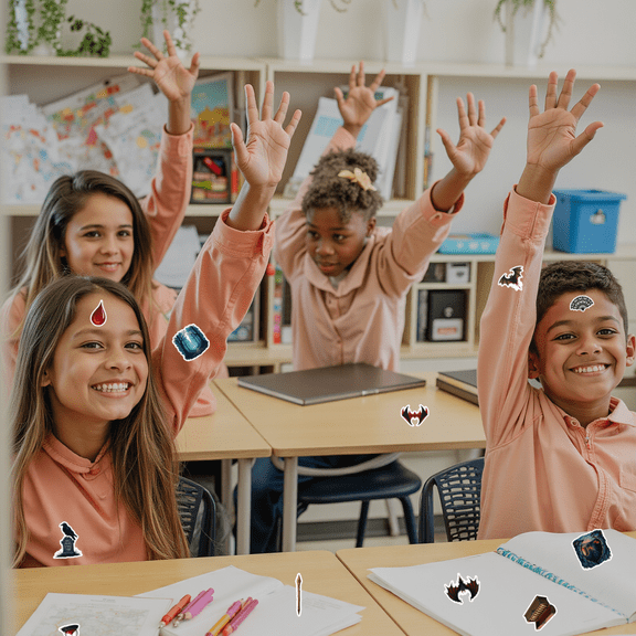 Gothic Vampire Stickers, Waterproof Haunted Sticker for Water Bottle Laptop Phone Cases Planner Skateboard Luggage Helmet Party Favor Decor, Ideal for Adults Teens Teacher Rewards