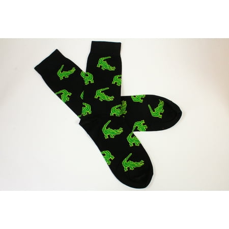 

Alligator Pattern on Black Socks (Infants Kids and Adults)