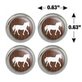 thumbnail image 4 of Horse Silhouette Cowboy Western Metal Craft Sewing Novelty Buttons - Set of 4, 4 of 5