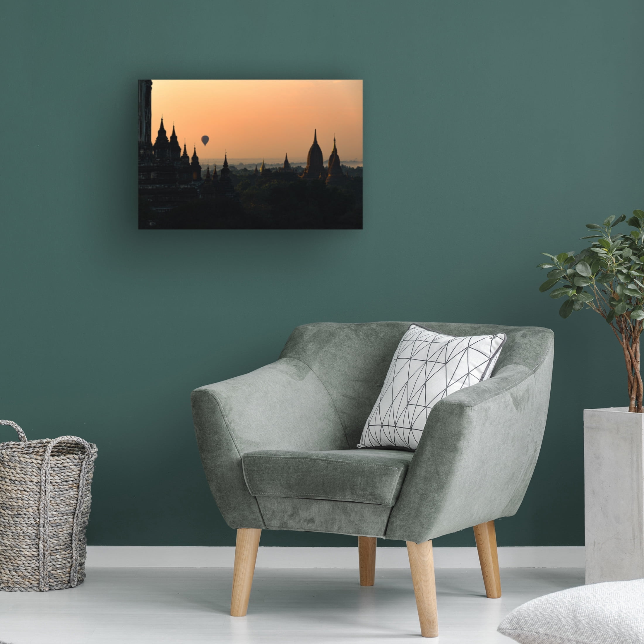 Trademark Fine Art Marco Tagliarino Sunrise in Bagan Canvas Wall Art