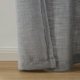 thumbnail image 4 of Better Homes & Gardens Woven Slub Rod Pocket Light Filtering Curtain Panel, 1-Piece, Gray, 52" W x 95" L, 4 of 5