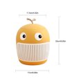 thumbnail image 3 of 4L Desktop Trash Can Office Animal Shaped Table Storage Bin Bedroom Plastic Wastebin Container Box Living Room Desk Dustbin Organizer Yellow, 3 of 8