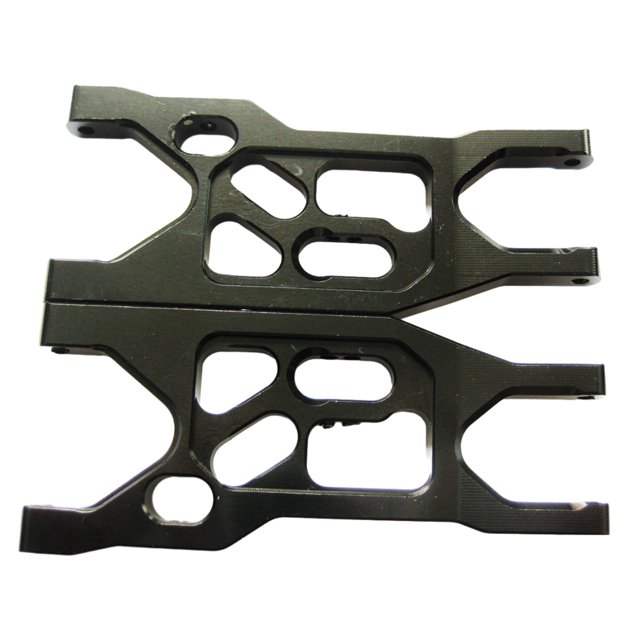 Vogacara 2x brazo de suspensión inferior delantero para AXIAL 1/10 ROCK RACER 90026 Negro