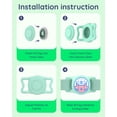 thumbnail image 6 of MJSHUN for Airtag Dog Collar Holder, Waterproof Dog Collar Holder for Apple AirTag (Gen 1 & 2), Stretchy Silicone Full Body Covered AirTag Case for Dog Collar Fit All Width Collar (Blue-3 Pack), 6 of 9