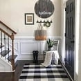 thumbnail image 3 of Buffalo Plaid Rugs Cotton Black and White Check Rug 35.4'' x 59''Hand-Woven Indoor/Outdoor Area Rug for Welcome Door Mat, Front Porch,Kitchen,Bathroom,Entry Way,Living Room (3' x 5'), 3 of 3