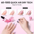 thumbnail image 5 of Nailshion Quick Air Dry Nail Polish Set, 16 Colors 10ML Jelly Glitter Shimmer Holographic Nail Polish with Clear Base Top Coat and 35Pcs Remover Pads Summer Regular Nail Lacquer Gift for Women Girls, 5 of 10