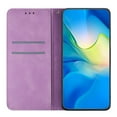 thumbnail image 6 of for iPhone 14 Plus Wallet Case, PU Leather Protective Case Embossed Folio Magnetic Card Slots Holder Kickstand with Wrist Strap Shockproof Slim Flip Case for iPhone 14 Plus, Purple, 6 of 7