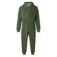 thumbnail image 7 of WOYY Big Girls Onesies Soft Hooded Jumpsuit Zipper One-Piece Pajama, Sizes 11-12, 7 of 7