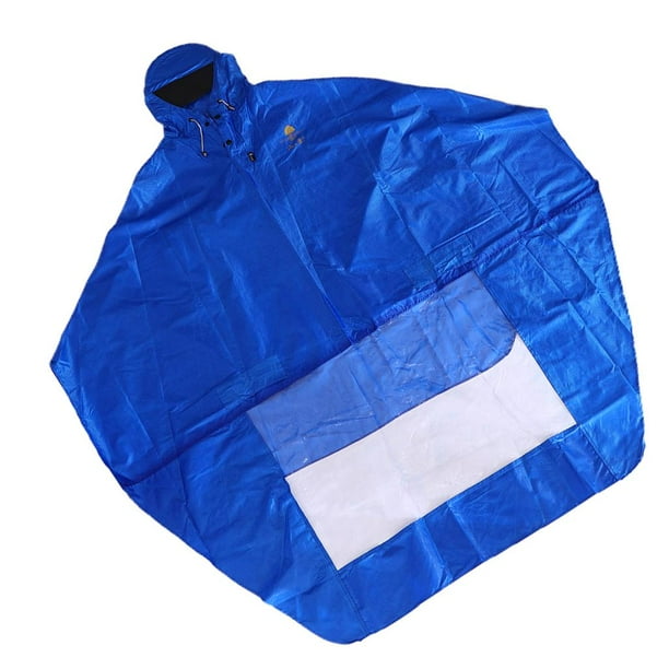 Capa de lluvia impermeable Mobility Scooter Cover Revestimiento impermeable con capucha Impermeable Poncho impermeable, de lluvia, te mant Azul real Sharpla poncho de moto impermeable