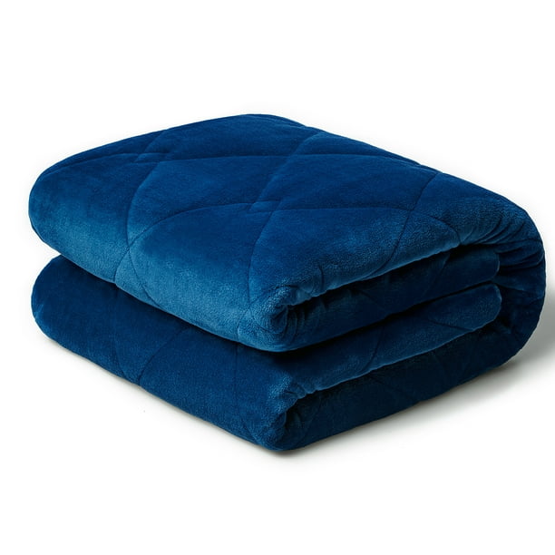 Dream Theory Butter Velvet Machine Washable Weighted Blanket 15 lb, 48