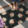 thumbnail image 4 of Green and Black Christmas Plaid Santa Pattern Door Rugs,Washable Non Slip Door Mats Indoor,Decorative Door Mats,Entry Mat Indoor for Entrance,Bedroom,Kitchen,Bathroom,20"x32", 4 of 6