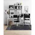 thumbnail image 2 of MOROCCAN DIAMOND CHARCOAL Office Mat By Kavka Designs, 2 of 5