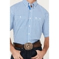 thumbnail image 3 of Wrangler George Strait Blue Plaid - Mens Shirt  - 112344898, 3 of 4