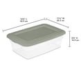 thumbnail image 3 of Sterilite Set Of (4) 11.4L Boxes- Green, 3 of 3