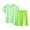 Green, variant on BLVB Toddler Little Girls Boys Short Sleeve Pajamas Set Sleepwear 2 Piece Loungewear Summer Clothes Sets 6M-7T