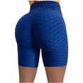 thumbnail image 3 of Pantalones de yoga de cintura alta para mujer Control de barriga Adelgazante Leggings texturizados para correr Entrenamiento Ruched Butt Lift Pants Xemadio WMZL-864-67, 3 of 5