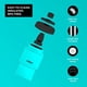 thumbnail image 3 of Botella Limpia / Sport 23, Botella de Agua con Aislamiento para Bicicleta / Diseño Limpio, Fácil de Apretar, Boquilla para Entusiastas Del Ciclismo / Blanco Brillante, 3 of 6