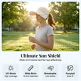 thumbnail image 4 of Women's Wide Brim Sun Hat with Adjustable Visor and Ponytail Hole, UV Protection Running Hat for Outdoor Activities, Summer Hiking, and Camping-Sky Blue, 4 of 9