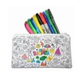 thumbnail image 4 of VHALE Color Your Own Pencil Case, Pen Case, Stationery Pouch Zipper Bag for Children, 2 Pack, 4 of 7
