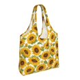 thumbnail image 2 of Wukai Sunflowers Sturdy and Stylish Reusable Canvas Tote Bag: Eco-Friendly, Heavy-Duty Grocery Shopping Bag with Reinforced Handles, 2 of 7