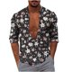 thumbnail image 1 of Top de Camisa de Un Solo Pecho Con Estampado de Manga Larga, Informal, Cómodo, A La Moda Para Hombre Odeerbi  ODB-6, 1 of 4