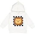 thumbnail image 2 of Inktastic Lion Zoo Animal Checkered Toddler Hoodie, 2 of 4