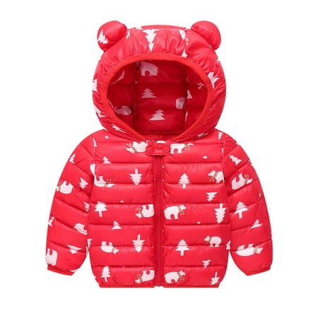 

Funicet Cute Bear Winter Coats for Kids with Hoods (Padded) Light Puffer Jacket Winter Down Coats Outerwear for Baby Boys Girls Infants Toddlers