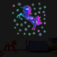 thumbnail image 1 of Pegatinas de pared luminosas de unicornio, pegatinas de pared, calcomanías murales para dormitorio, sala de estar, pared de TV, 1 of 5
