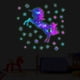thumbnail image 1 of Pegatinas de pared luminosas de unicornio, pegatinas de pared, calcomanías murales para dormitorio, sala de estar, pared de TV, 1 of 5