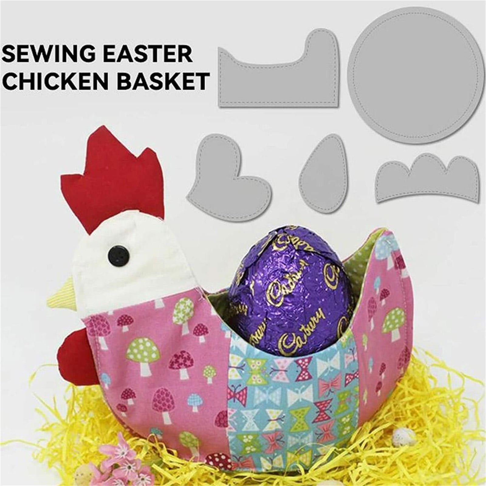 DIY Easter Chicken Egg Holder/Basket Free Sewing Patterns