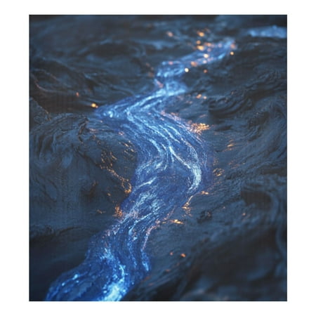 

Dishwasher Magnetic Sticker 23x26 Inch Refrigerator Magnetic Sticker Washing Machine Magnetic Sticker Kitchen Panel Magnetic Sticker Home Decor Blue River Picture