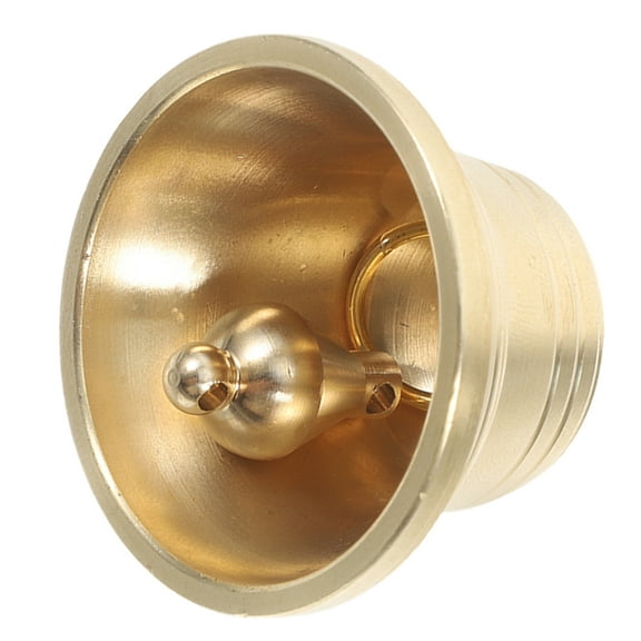 YSNOOWE 1Pack Minimalist Brass Bell Wall Bell For Home Use Craft Enthusiasts 3.8X3.8X3.3In