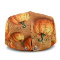 thumbnail image 3 of FUIALDOLG Vintage Newsboy Hat for Hiking Daily Commuting, Pumpkin Maple Leaf Print Polyester Windproof Beret Hat Light, 3 of 4