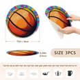 thumbnail image 2 of A Basketball Trivet Mats Woven Pot Holders 3Pcs Non-Slip Heat Resistant for Hot Pots Pans Pats, 2 of 6