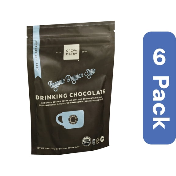 Cocoa Metro Hot Drinking Chocolate Mix 10 oz (Pack of 6)