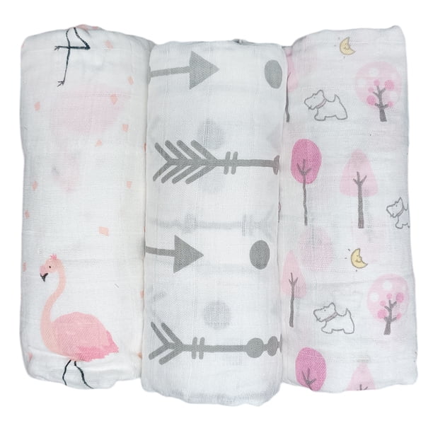 Set 3 Mantas Muselina Bebé 100% Algodón Suave Transpirable Dara Baby Acc0052