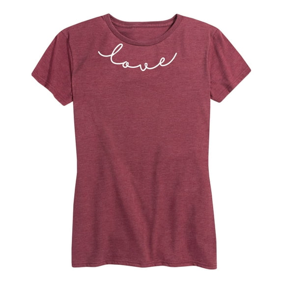 Instant Message - Valentine's Day Script Love - Women's Short Sleeve Graphic T-Shirt
