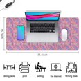 thumbnail image 5 of Long Mouse Pads for Desk,Pink Cartoon Unicorn Dessert Pattern Desk Mats on Top Of Desks, Desk Mouse Pad Extra Large with 3mm Non-Slip Base and Stitched Edge for Gaming,Office,Work,Home 35.4"x15.7", 5 of 6