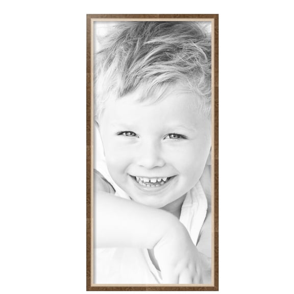 ArtToFrames 16" x 35" Taupe with Silver Lip Picture Frame, 16x35 inch Multi Wood Poster Frame (WOM-4986),  Pack