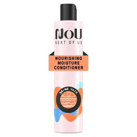 NOU No Strip Sulfate Free Shampoo, for Kinky, Curly & Coily Hair, 10.1 fl oz