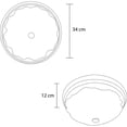 thumbnail image 5 of Lampara De Techo Luz Ideal, Plafón Jumbo Cromo Diamantado., 5 of 5