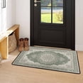 thumbnail image 6 of Washable Vintage Kitchen Mat 31"x20" Non Slip Soft Plush Low Profile Kitchen Rug, Distressed Medallion Oriental Style Sink Mat for Laundry Room Bedroom Office, 6 of 6