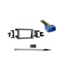 Metra Double DIN Harness Radio Dash Kit for Honda Ridgeline 2005-2008, Gray