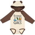 thumbnail image 3 of Inktastic Science is for Girls Girls Long Sleeve Baby Bodysuit, 3 of 5