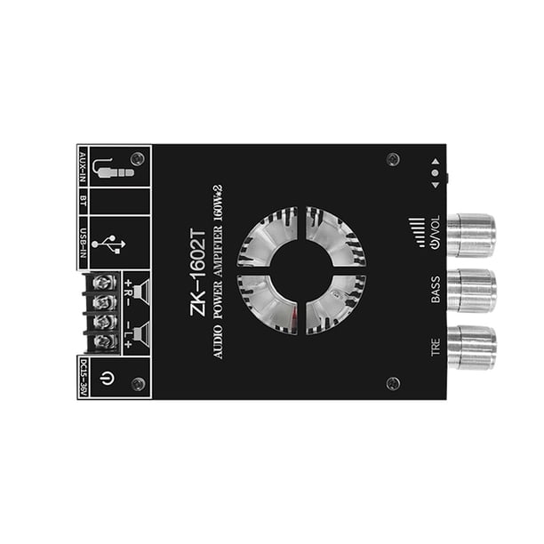 Componentes electrónicos del módulo TDA7498E del amplificador de potencia de audio del canal ZK-1602T 2.0